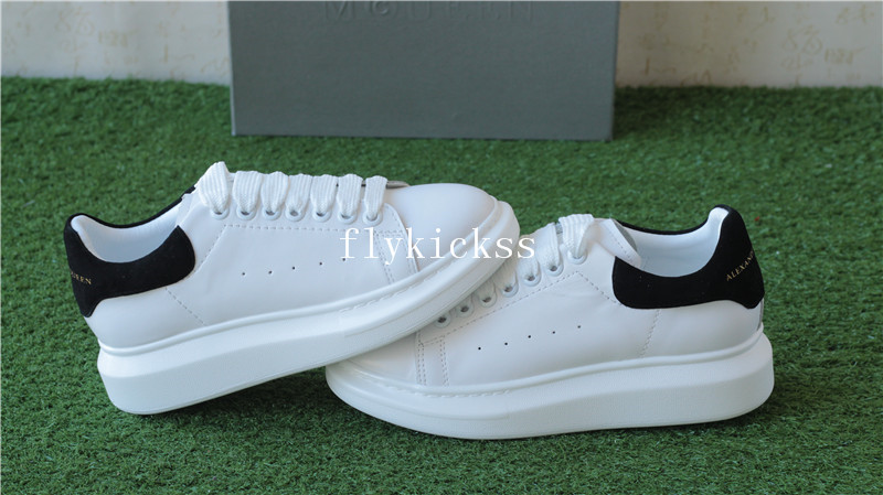 Alexander McQueen Oversized Sneaker White Black Suede